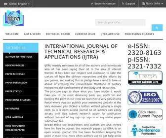 Ijtra.com(Do you want stay current with modern technology with source of online science journal. So) Screenshot