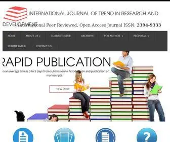 IJTRD.com(International Journal of Trend in Research and Development) Screenshot