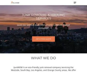 Ijunknow.com(Junk, Furniture & Appliance Removal Services) Screenshot