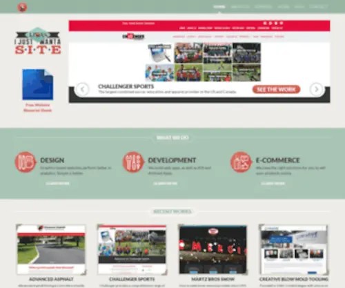 Ijustwantasite.com(The best website design in Kansas City) Screenshot