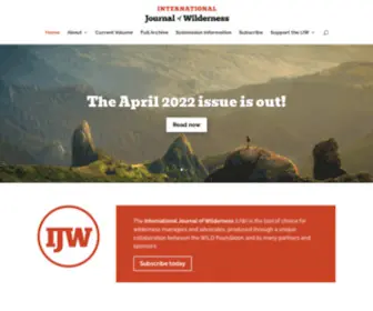 IJW.org(The International Journal of Wilderness) Screenshot