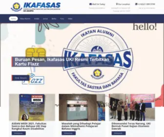 Ikafasas.org(Ikatan Alumni Fakultas Sastra dan Bahasa Universitas Kristen Indonesia) Screenshot