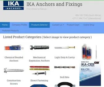 Ikafixings.co.za(IKA Anchors And Fixings) Screenshot