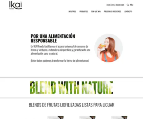 Ikaifoods.com(Tienda Online de Ikai Foods) Screenshot