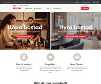 Ikanobostad.se(Bostadsbolaget som bygger och förvaltar bostäder) Screenshot