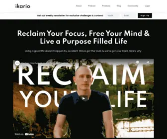 Ikario.com(Everything You Need to Level Up Your Life) Screenshot