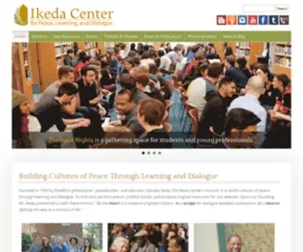 Ikedacenter.org(Building Cultures of Peace Through Learning and Dialogue) Screenshot