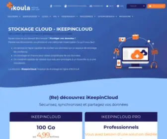 Ikeepincloud.com(La solution de Stockage Cloud sécurisée d’Ikoula) Screenshot