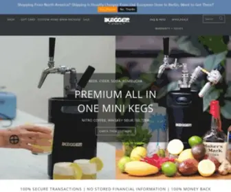 Ikegger.com(Growler and Mini Beer Keg Suppliers) Screenshot