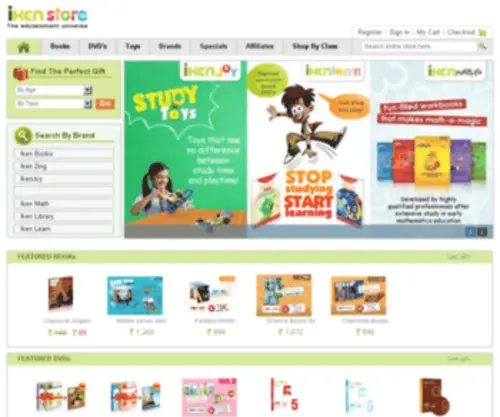 IkenStore.com(The edutainment universe) Screenshot