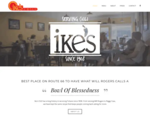 Ikeschilius.com(Ike's Chili) Screenshot