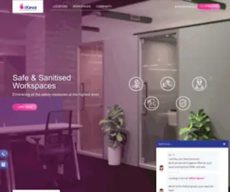 Ikeva.com(Custom Designed Managed Office Spaces) Screenshot