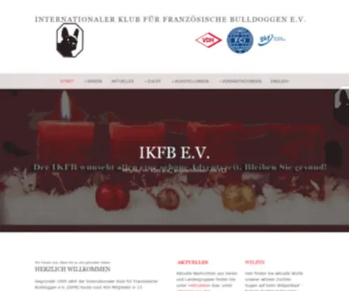 IKFB.de(Internationaler Klub für Französische Bulldoggen e.V) Screenshot