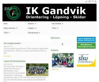 Ikgandvik.se(IK Gandvik) Screenshot