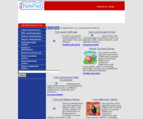 Ikidspad.com(Free kids apps for iPad and iPhone) Screenshot
