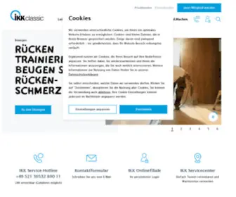 IKK-Classic.de(Unsere Leistungen für Versicherte) Screenshot