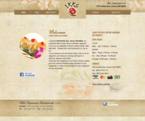 Ikkodover.com(Ikko Japanese Restaurant) Screenshot