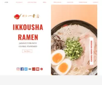 Ikkousha.ca(Authentic Japanese ramen originated from Fukuoka Hakata) Screenshot