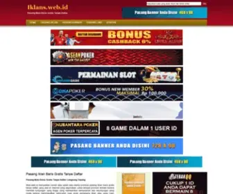 Iklans.web.id(Pasang Iklan Baris Gratis Tanpa Daftar) Screenshot