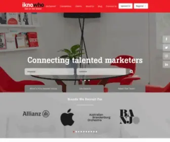 Iknowho.com.au(Marketing Recruitment and Jobs) Screenshot