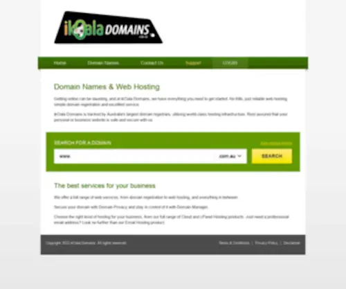 IkoalaDomains.com.au(Domain Names & Web Hosting) Screenshot