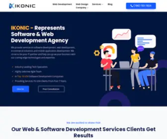 IkoniCDev.com(Software &amp; Web Development Company) Screenshot