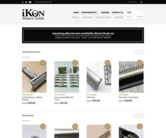 Ikonrazors.com(IKon Razors) Screenshot