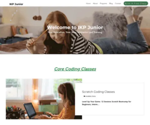 Ikpjunior.com(Online coding classes) Screenshot