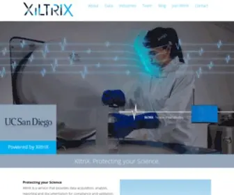 Iksinternational.com(Securing your laboratory with XiltriX) Screenshot