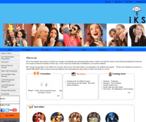 Iksweb.com(I K S karaoke) Screenshot