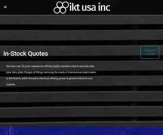 Iktusa.com(Full-Service Speciality Alloy & Steel Traders) Screenshot