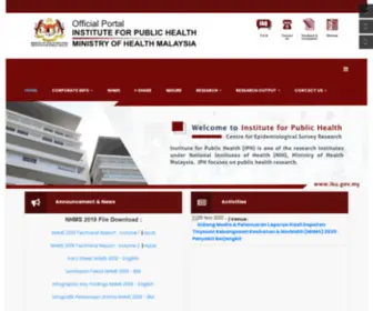 Iku.gov.my(This is Institute of Public Health Official) Screenshot