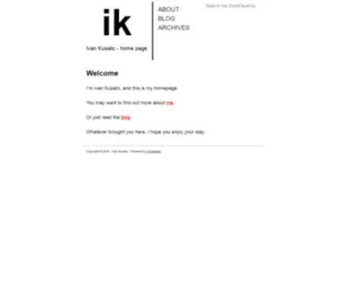 Ikusalic.com(Ivan Kusalic's) Screenshot