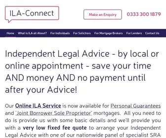 Ila-Connect.co.uk(Independent Legal Advice Online) Screenshot