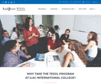 Ilactesol.com(ILAC International College) Screenshot