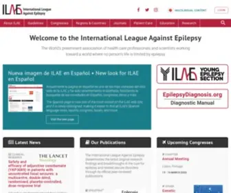 Ilae.org(The International League Against Epilepsy) Screenshot