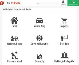Ilanversen.com(Sahibinden ücretsiz ilanlar) Screenshot