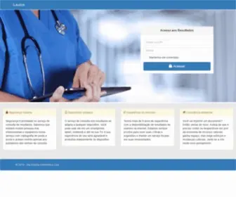 Ilaudos.com.br(Consulta de resultados de exames pela Internet) Screenshot