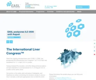 ILC-Congress.eu(ILCInternational Liver Congress 2020) Screenshot