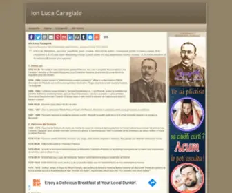 Ilcaragiale.eu(Ion Luca Caragiale) Screenshot