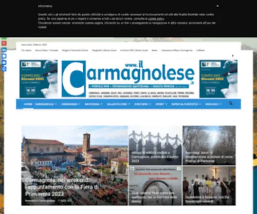 Ilcarmagnolese.it(Il Carmagnolese) Screenshot