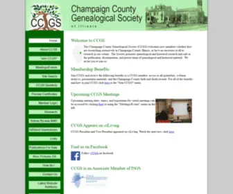 ILCCGS.org(The Champaign County Genealogical Society) Screenshot