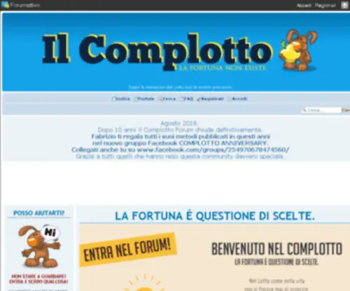 Ilcomplottoforum.com(Il Complotto) Screenshot