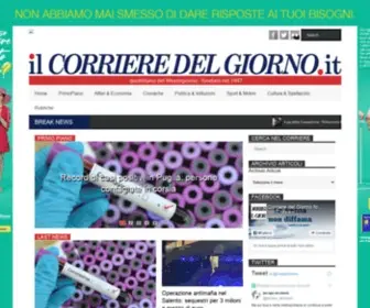 Ilcorrieredelgiorno.it(Il Corriere del Giorno) Screenshot