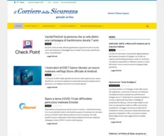 Ilcorrieredellasicurezza.it(Il corriere della sicurezza) Screenshot