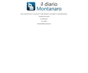 Ildiariomontanaro.it(Nuovo sito in costruzione) Screenshot