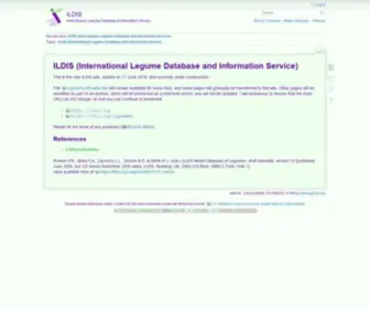 Ildis.org(ILDIS (International Legume Database and Information Service)) Screenshot