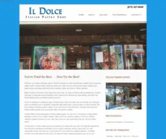 Ildolcepastryshop.net(Contact our Italian Baked Goods Specialist today at (973)) Screenshot