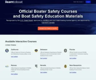 Ilearntoboat.com(Online Interactive Boater Safety Course) Screenshot