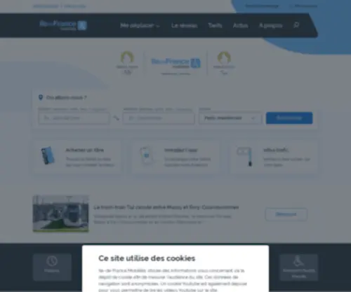 Iledefrance-Mobilites.fr(Île) Screenshot